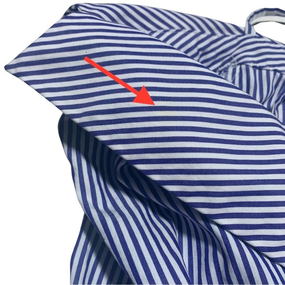 Guest Editor Anthropologie | Women | Off Shoulder Pinstriped Top | Medium - Picture 13 of 15